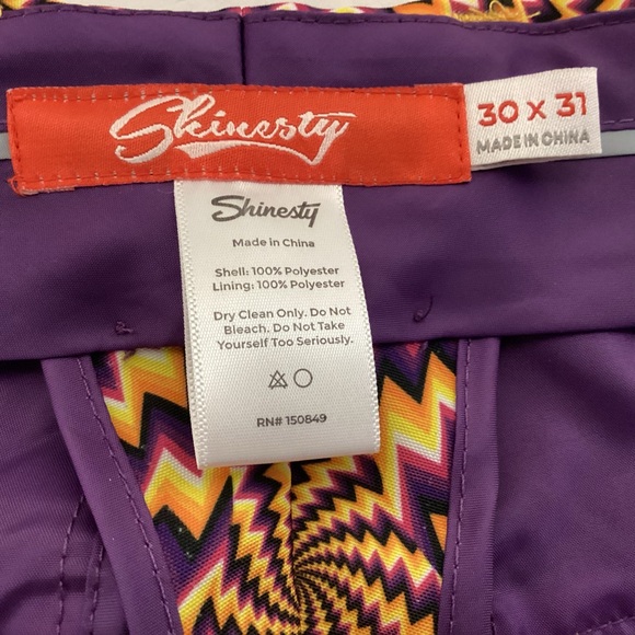 Shinesty illusion retro 60’s psychedelic Men’s Pants size 30 - Picture 6 of 9